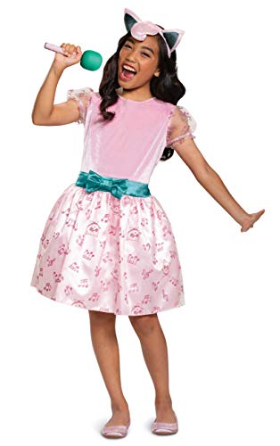 Pokemon Jigglypuff Costume Dress for Girls, Children's Character Outfit, Kids Size Large (10-12)