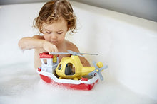 Load image into Gallery viewer, Green Toys Rescue Boat with Helicopter Red, 1 EA
