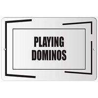 Makoroni - Playing Dominos Hobby - Street Sign 12