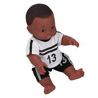 CUYT Children Doll, Vinyl Material Highly Simulation Appearance Baby Doll Toy, Children Home for Boys Outdoors(Q12-015 Black and White No. 13)