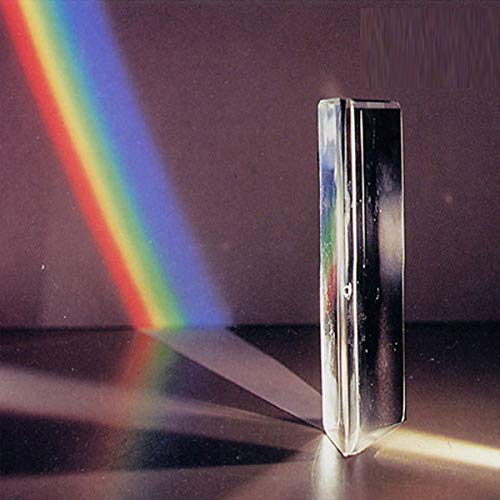 CoCocina 2 Inch Mini Optical Glass Triple Triangular Prism Physics Refractor Light Spectrum