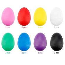 Load image into Gallery viewer, Augshy 18PCS Plastic Egg Shakers Percussion Musical Egg Maracas Easter Eggs with 8 Colors
