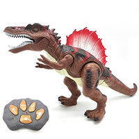 R/C Spinosaurus Dinosaur , Big Action Figure, Walking Robot. (Brown)