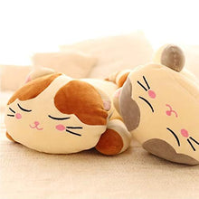 Load image into Gallery viewer, Cute Cat Pillow Kitten Plush Toy Stuffed Animal Pet Kitty Soft Cats Body Plush Pillow for Kids (Brown, 23.6&quot;)
