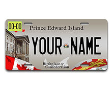 Load image into Gallery viewer, BRGiftShop Personalized Custom Name Canada Prince EdwardIsland 6x12 inches Vehicle Car License Plate
