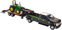 Load image into Gallery viewer, TOMY John Deere Tractor &amp; Ford Pickup with Gooseneck Trailer
