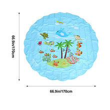 Load image into Gallery viewer, jojofuny Water Play Sprinklers &amp; Play Mat 67 Inflatable Outdoor Water Toys Wading Pool pad for Toddlers Children Boys Girls Playing
