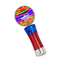 PLAYEE Light Up Magic Wand Toy  Colorful Spinning Ball Wand for Kids Sensory Toy with LED Lights  Attention Locking Spinning Light Toy with Colorful Light Show  for Boys and Girls