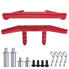Load image into Gallery viewer, Aluminum Front &amp; Rear Body Mounts w/Body Posts for Traxxas 1/10 Slash 2WD Rustler Stampede VXL Upgrade Parts 1914R, Red
