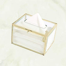 Load image into Gallery viewer, BESPORTBLE Paper Tissue Box, 1pc Fashionable Napkin Storage Box Multifunction Desktop Container for Living Room Bedroom Night Stands
