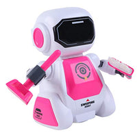 TOYANDONA Walking Dancing Robot Toys Singing Robot with Musical and Colorful Flashing Lights for Toddler Pink