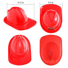 Load image into Gallery viewer, 24 Pieces Firefighter Hat Plastic Fireman Hat Fire Chief Helmet for Kids Dress up Party Hats Costume Role Play Party (Red)
