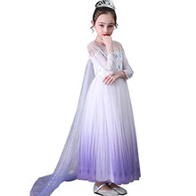 Load image into Gallery viewer, HUA ANGEL Girls Snow Princess Dresses Costumes Birthday Party Halloween Costume Cosplay Dress up with Accessories
