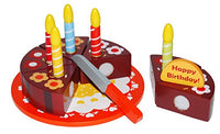Siva Toys 228252 Siva ''Wooden Shop Pie for Cutting '', Multi Colour