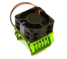 Load image into Gallery viewer, Integy RC Model Hop-ups C28597DARKGREEN 36mm Motor Heatsink+40x40mm Cooling Fan 16k RPM for Most 1/10 On-Road &amp; Off-Road
