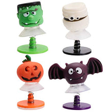 Load image into Gallery viewer, NUOBESTY Halloween Spring Shaking Head Dolls, Pumpkin Bat Springs Dancing Toys, Action Figures Bounce Toys for Car Home Table Decor Party Favors
