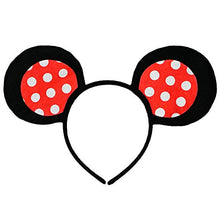 Load image into Gallery viewer, SeasonsTrading Polka Dot Mouse-A-Like Ears Headband - Costume Party Accessory Red, White
