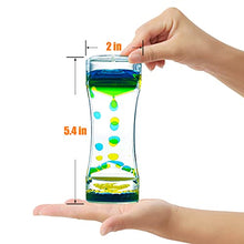 Load image into Gallery viewer, OCTTN Liquid Motion Bubbler Timer Sensory Toys for Relaxation, Water Timer Fidget Toy for All Age, Motion Bubble Toy Sensory Play for Office Home (Blue &amp; Yellow, 1 Pack)
