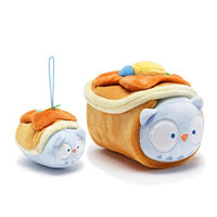 Anirollz Plush Stuffed Animal 2pcs Set Owl Pancake Toy Gift Set for Kids Owlyroll