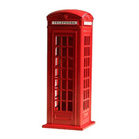 NUOBESTY Red Telephone Booth Piggy Bank, London Souvenirs Red Piggy Bank, Coin Jar Money Box for Adults Kids Birthday New Years Gifts