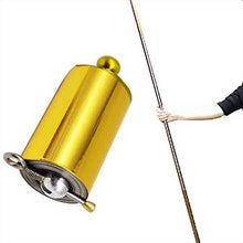 Load image into Gallery viewer, nvyue Magic Pocket Staff for Professional Magician Stage Portable,Pocket Arts Staff Magic Tricks Accessories(Gold-Silver 150cm)
