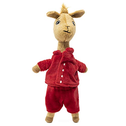 Llama Red Pajama Beanbag Stuffed Animal Plush Toy, 10â?