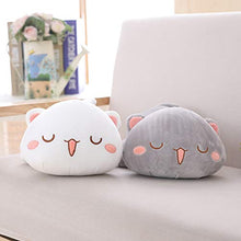 Load image into Gallery viewer, Cat Plush Hugging Pillow, Soft Kitten Cat Stuffed Animals Toy Gifts for Kids (Grey Squint Eyes, 25.5&quot;)
