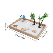 Load image into Gallery viewer, Agatige Mini Meditation Zen Garden, Ocean Sand Tray Desktop Zen Sand Garden DIY Sandbox Micro Landscape Crafts
