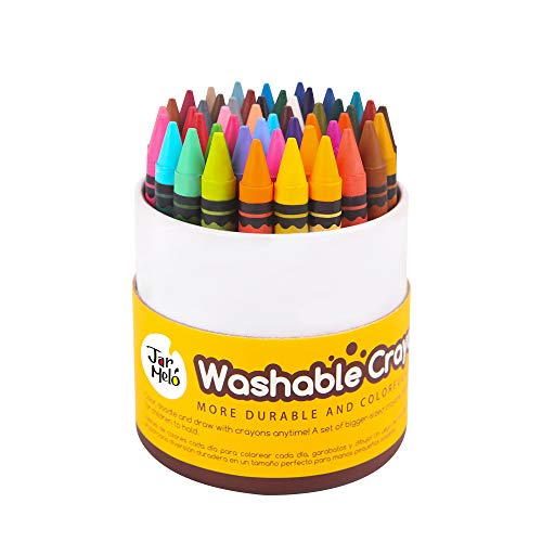 Jar Melo Washable Crayon Set for Children - 48 colourful non toxic crayons, JA92637