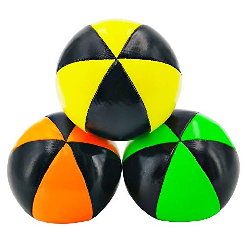 Juggling Balls for Beginners to Professionals Easy Juggling Set for Kids Durable and Soft PU Leather 3 Packs Juggling Balls 90g