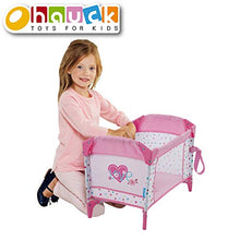 Load image into Gallery viewer, Hauck Love Heart Doll Pack and Play Yard, Folds for Easy Storage and Travel, Fits Dolls Up to 16 inches (D90723), Toy for Age 3 and Up, Care for Baby Doll Sleeping Role Play
