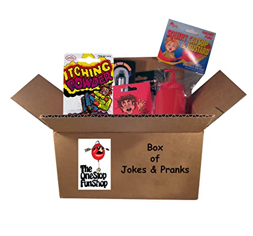 The One Stop Fun Shop Box of Pranks - 13 Classic Practical Funny Gags