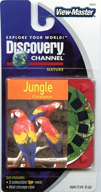 Jungle Creatures ViewMaster Discovery Channel - 3Reels with Storage Case