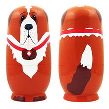 Load image into Gallery viewer, Heaven2017 5Pcs Cartoon Dog Russian Nesting Dolls Wooden Stacking Toys Matryoshka Kids Handmade Decoration Gifts-1#
