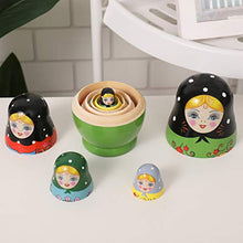 Load image into Gallery viewer, EXCEART Nesting Dolls Charming Nesting Russian Stacking Dolls for Room Decoration 5Pcs
