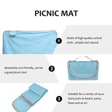 Load image into Gallery viewer, NUOBESTY Picnic Blankets Outdoor Rug Picnic Mat Beach Blanket Waterproof Foldable Portable Lightweight for Travel Beach Camping Party Usage Sky Blue

