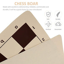 Load image into Gallery viewer, Kisangel Roll Up Chess Board Roll Up Chess Mat Tournament Chess Mat Travel Portable Chess Pad Chess Games Accessories for Kids Adults Chess Lover 16. 90in
