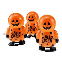 PRETYZOOM 3Pcs Halloween Wind Up Toy Pumpkin Shaped Clockwork Toys Jumping Toys for Halloween Party Favors Goody Bag Filler Halloween Props Trick Toy