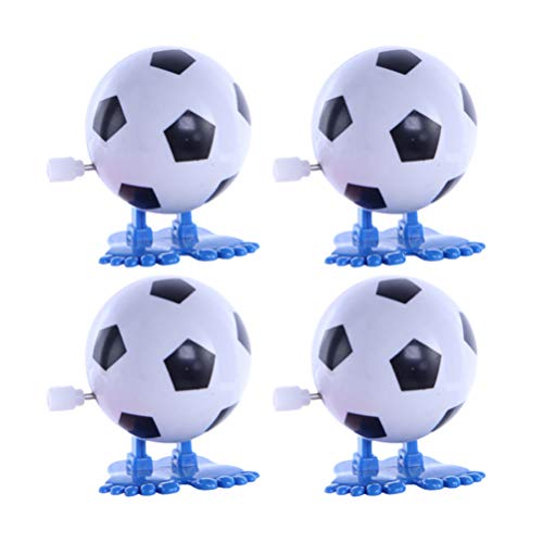 TOYANDONA Clockwork Soccer Toy Wind Up Jumping Football Toys Funny Clockwork Kids Toy Sports Party Favors 8pcs