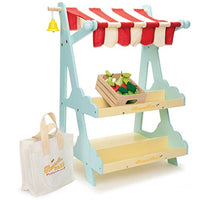 Le Toy Van - Timeless Honeybee Wooden Market Play Shop Set | Perfect for Supermarket, Food Shop or Cafe Pretend Play | Great As A Gift