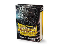 Load image into Gallery viewer, Dragon Shield Classic Mini Japanese Black 60 ct Card Sleeves Individual Pack
