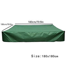 Load image into Gallery viewer, Sandbox Cover, Green Square Protective Cover with Drawstring for Sandpit, Toys, Swimming Pool and Furniture, Square Pool Cover (Color : Green, Size : 180x180cm)
