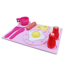 Load image into Gallery viewer, TOPPLAN HAPPY Kids Pretend Play Wooden Kitchen for Girl Cooking Food Playset Pink US Warehouse
