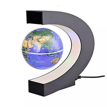 Load image into Gallery viewer, Floating Magnetic Levitation Globe LED World Map Electronic Antigravity Lamp Novelty Ball Light Home Decoration Birthday Gifts (Blue)
