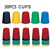 Load image into Gallery viewer, KRISMYA Quick Cups Games for Kids,Classic Speed Cup Game for Parent-Child Interactive Stacking Cups Game with 24 Picture Cards, 30 Cups (6 Sets of 5 Colors Each), Bell &amp;Instructions
