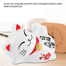 Load image into Gallery viewer, Nikou Car Accessories Lucky Cat Solar Fortune Cat Adorable Lazy Lying Waving Beckoning Solar Powered Lucky Fortune Cat
