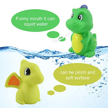 Load image into Gallery viewer, Gizmovine Baby Bath Toys, NO Mold Bath Toy for Toddler Kids Girls Boys, Pool Floating Bathtub Toys Set with 5 Stacking Cups, 2 Sprayer Water Dinosaur Toys, 2 Animal Splash Toy
