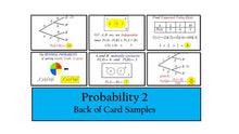 Load image into Gallery viewer, Math Wiz Flashcards Deck 61 Probability 2
