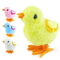 PRETYZOOM Wind up Toys Easter Toy Wind-Up Jumping Chicken Plush Chicks Toys Party Favors Toy for Kids (Random Color) Party Favors