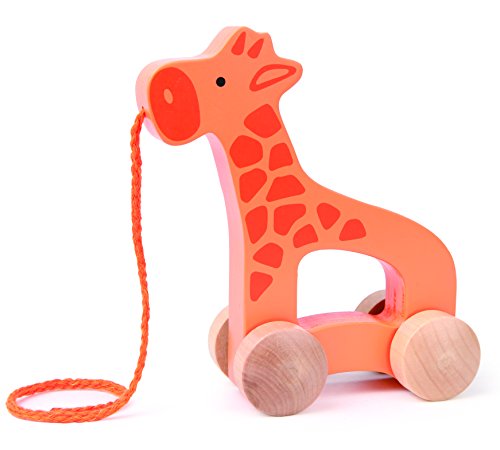 Hape Giraffe Wooden Push and Pull Toddler Toy